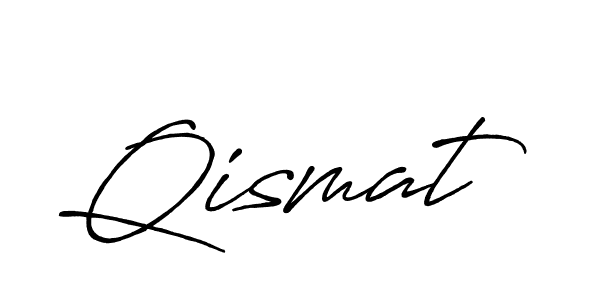 Design your own signature with our free online signature maker. With this signature software, you can create a handwritten (Antro_Vectra_Bolder) signature for name Qismat. Qismat signature style 7 images and pictures png