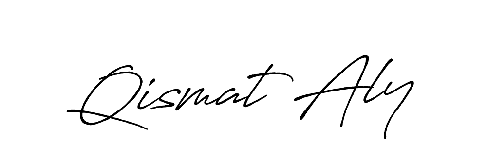 Make a beautiful signature design for name Qismat Aly. Use this online signature maker to create a handwritten signature for free. Qismat Aly signature style 7 images and pictures png