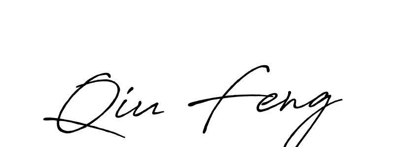 Also You can easily find your signature by using the search form. We will create Qiu Feng name handwritten signature images for you free of cost using Antro_Vectra_Bolder sign style. Qiu Feng signature style 7 images and pictures png