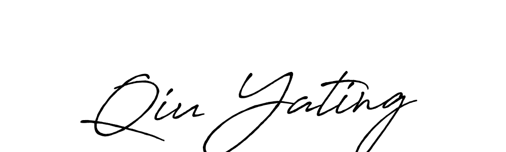 The best way (Antro_Vectra_Bolder) to make a short signature is to pick only two or three words in your name. The name Qiu Yating include a total of six letters. For converting this name. Qiu Yating signature style 7 images and pictures png