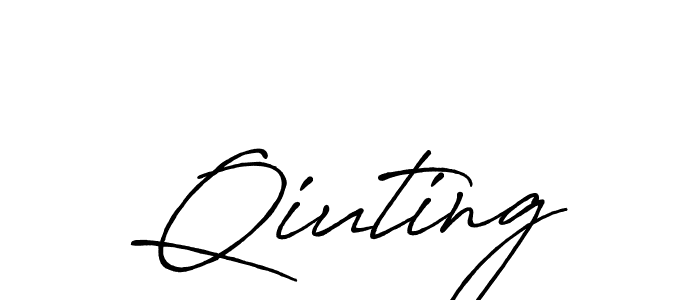 Use a signature maker to create a handwritten signature online. With this signature software, you can design (Antro_Vectra_Bolder) your own signature for name Qiuting. Qiuting signature style 7 images and pictures png