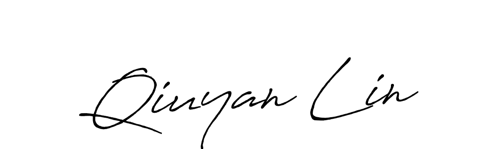 Design your own signature with our free online signature maker. With this signature software, you can create a handwritten (Antro_Vectra_Bolder) signature for name Qiuyan Lin. Qiuyan Lin signature style 7 images and pictures png