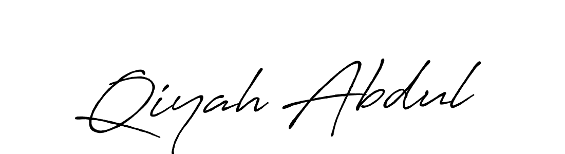 Similarly Antro_Vectra_Bolder is the best handwritten signature design. Signature creator online .You can use it as an online autograph creator for name Qiyah Abdul. Qiyah Abdul signature style 7 images and pictures png