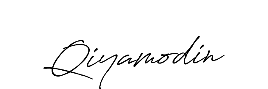Antro_Vectra_Bolder is a professional signature style that is perfect for those who want to add a touch of class to their signature. It is also a great choice for those who want to make their signature more unique. Get Qiyamodin name to fancy signature for free. Qiyamodin signature style 7 images and pictures png