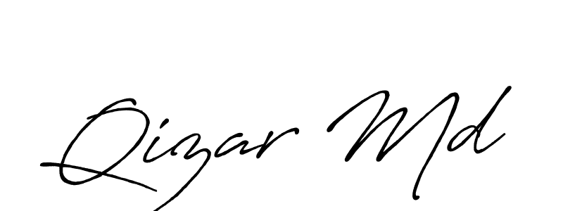 Antro_Vectra_Bolder is a professional signature style that is perfect for those who want to add a touch of class to their signature. It is also a great choice for those who want to make their signature more unique. Get Qizar Md name to fancy signature for free. Qizar Md signature style 7 images and pictures png