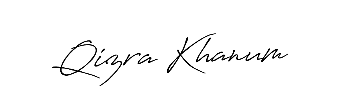 The best way (Antro_Vectra_Bolder) to make a short signature is to pick only two or three words in your name. The name Qizra Khanum include a total of six letters. For converting this name. Qizra Khanum signature style 7 images and pictures png