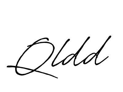 Make a beautiful signature design for name Qldd. With this signature (Antro_Vectra_Bolder) style, you can create a handwritten signature for free. Qldd signature style 7 images and pictures png