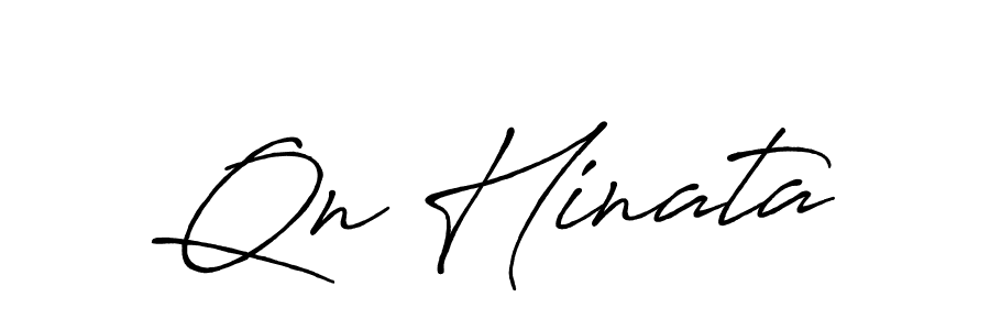 Make a beautiful signature design for name Qn Hinata. With this signature (Antro_Vectra_Bolder) style, you can create a handwritten signature for free. Qn Hinata signature style 7 images and pictures png