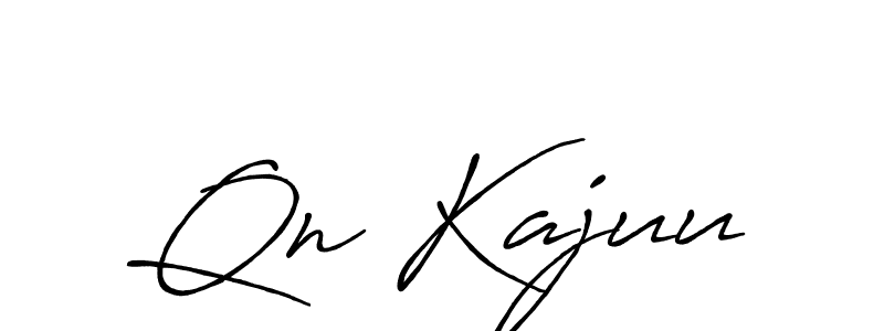 How to make Qn Kajuu signature? Antro_Vectra_Bolder is a professional autograph style. Create handwritten signature for Qn Kajuu name. Qn Kajuu signature style 7 images and pictures png