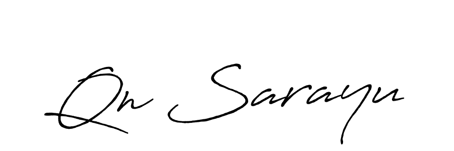 How to make Qn Sarayu signature? Antro_Vectra_Bolder is a professional autograph style. Create handwritten signature for Qn Sarayu name. Qn Sarayu signature style 7 images and pictures png