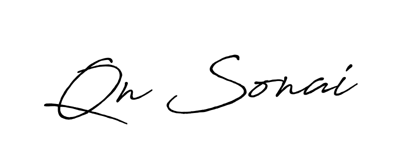 if you are searching for the best signature style for your name Qn Sonai. so please give up your signature search. here we have designed multiple signature styles  using Antro_Vectra_Bolder. Qn Sonai signature style 7 images and pictures png