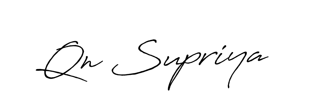 Also You can easily find your signature by using the search form. We will create Qn Supriya name handwritten signature images for you free of cost using Antro_Vectra_Bolder sign style. Qn Supriya signature style 7 images and pictures png