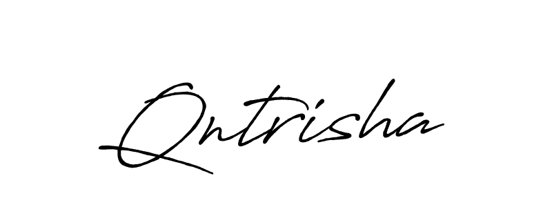 if you are searching for the best signature style for your name Qntrisha. so please give up your signature search. here we have designed multiple signature styles  using Antro_Vectra_Bolder. Qntrisha signature style 7 images and pictures png