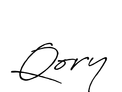 Make a beautiful signature design for name Qory. With this signature (Antro_Vectra_Bolder) style, you can create a handwritten signature for free. Qory signature style 7 images and pictures png