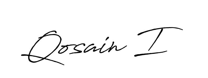 Also we have Qosain I name is the best signature style. Create professional handwritten signature collection using Antro_Vectra_Bolder autograph style. Qosain I signature style 7 images and pictures png