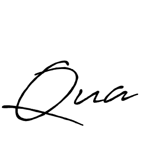 How to make Qua signature? Antro_Vectra_Bolder is a professional autograph style. Create handwritten signature for Qua name. Qua signature style 7 images and pictures png