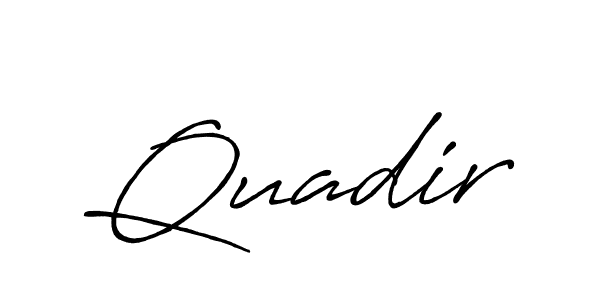 See photos of Quadir official signature by Spectra . Check more albums & portfolios. Read reviews & check more about Antro_Vectra_Bolder font. Quadir signature style 7 images and pictures png