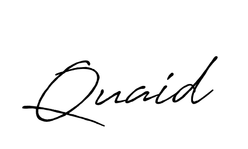 Make a beautiful signature design for name Quaid. With this signature (Antro_Vectra_Bolder) style, you can create a handwritten signature for free. Quaid signature style 7 images and pictures png