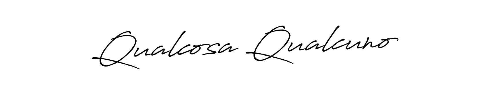 Make a short Qualcosa Qualcuno signature style. Manage your documents anywhere anytime using Antro_Vectra_Bolder. Create and add eSignatures, submit forms, share and send files easily. Qualcosa Qualcuno signature style 7 images and pictures png
