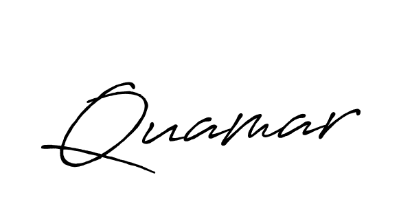 Also we have Quamar name is the best signature style. Create professional handwritten signature collection using Antro_Vectra_Bolder autograph style. Quamar signature style 7 images and pictures png