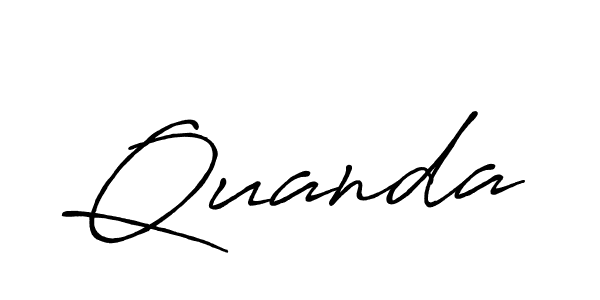 How to make Quanda signature? Antro_Vectra_Bolder is a professional autograph style. Create handwritten signature for Quanda name. Quanda signature style 7 images and pictures png