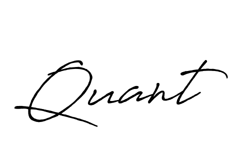 Use a signature maker to create a handwritten signature online. With this signature software, you can design (Antro_Vectra_Bolder) your own signature for name Quant. Quant signature style 7 images and pictures png