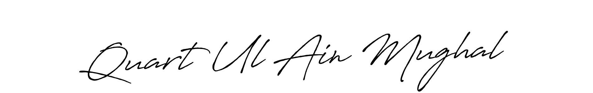 How to make Quart Ul Ain Mughal signature? Antro_Vectra_Bolder is a professional autograph style. Create handwritten signature for Quart Ul Ain Mughal name. Quart Ul Ain Mughal signature style 7 images and pictures png