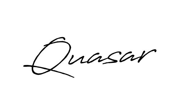 Use a signature maker to create a handwritten signature online. With this signature software, you can design (Antro_Vectra_Bolder) your own signature for name Quasar. Quasar signature style 7 images and pictures png