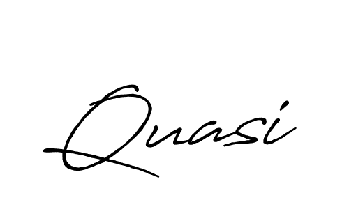 Quasi stylish signature style. Best Handwritten Sign (Antro_Vectra_Bolder) for my name. Handwritten Signature Collection Ideas for my name Quasi. Quasi signature style 7 images and pictures png