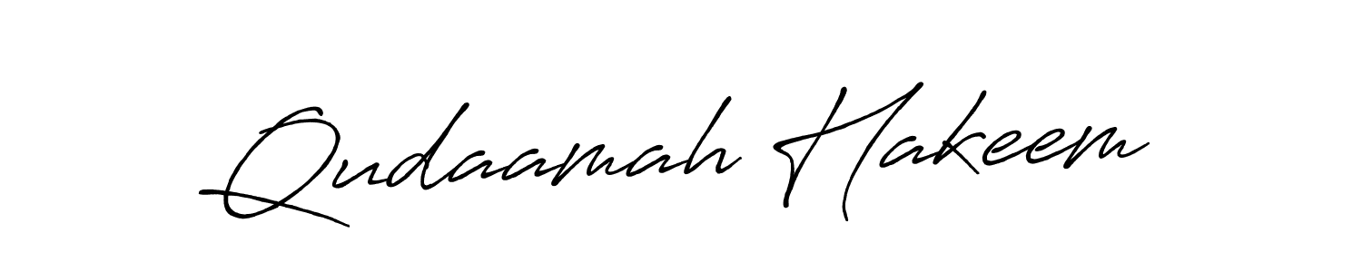 How to make Qudaamah Hakeem signature? Antro_Vectra_Bolder is a professional autograph style. Create handwritten signature for Qudaamah Hakeem name. Qudaamah Hakeem signature style 7 images and pictures png