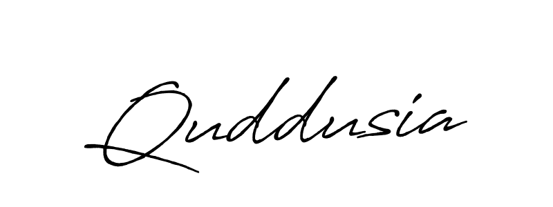 How to make Quddusia signature? Antro_Vectra_Bolder is a professional autograph style. Create handwritten signature for Quddusia name. Quddusia signature style 7 images and pictures png