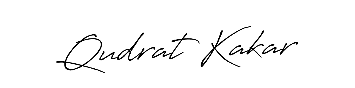 How to make Qudrat Kakar name signature. Use Antro_Vectra_Bolder style for creating short signs online. This is the latest handwritten sign. Qudrat Kakar signature style 7 images and pictures png
