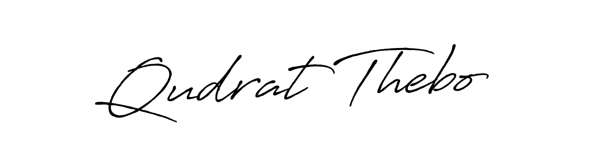 Design your own signature with our free online signature maker. With this signature software, you can create a handwritten (Antro_Vectra_Bolder) signature for name Qudrat Thebo. Qudrat Thebo signature style 7 images and pictures png