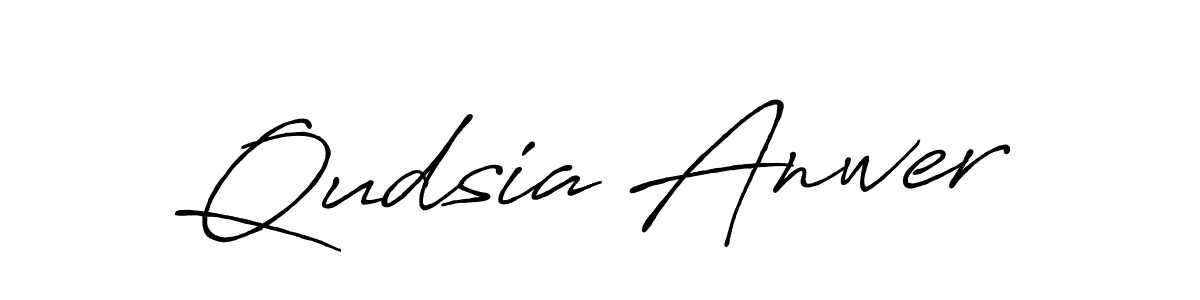 You should practise on your own different ways (Antro_Vectra_Bolder) to write your name (Qudsia Anwer) in signature. don't let someone else do it for you. Qudsia Anwer signature style 7 images and pictures png