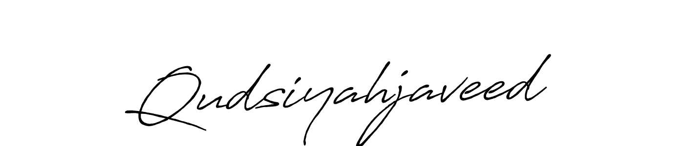 You should practise on your own different ways (Antro_Vectra_Bolder) to write your name (Qudsiyahjaveed) in signature. don't let someone else do it for you. Qudsiyahjaveed signature style 7 images and pictures png