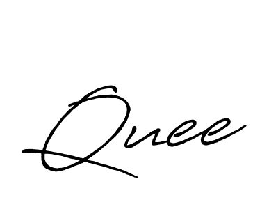 Create a beautiful signature design for name Quee. With this signature (Antro_Vectra_Bolder) fonts, you can make a handwritten signature for free. Quee signature style 7 images and pictures png