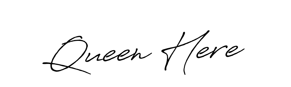 It looks lik you need a new signature style for name Queen Here. Design unique handwritten (Antro_Vectra_Bolder) signature with our free signature maker in just a few clicks. Queen Here signature style 7 images and pictures png