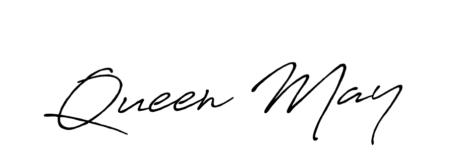 Also we have Queen May name is the best signature style. Create professional handwritten signature collection using Antro_Vectra_Bolder autograph style. Queen May signature style 7 images and pictures png