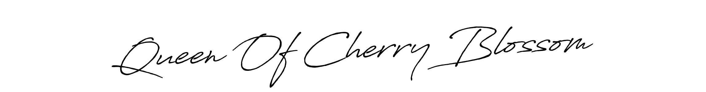 Make a short Queen Of Cherry Blossom signature style. Manage your documents anywhere anytime using Antro_Vectra_Bolder. Create and add eSignatures, submit forms, share and send files easily. Queen Of Cherry Blossom signature style 7 images and pictures png