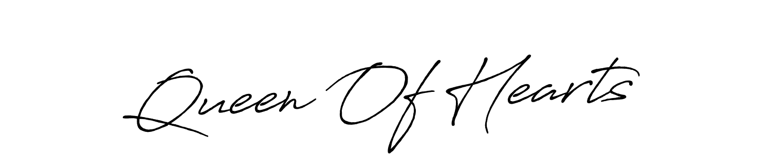 It looks lik you need a new signature style for name Queen Of Hearts. Design unique handwritten (Antro_Vectra_Bolder) signature with our free signature maker in just a few clicks. Queen Of Hearts signature style 7 images and pictures png