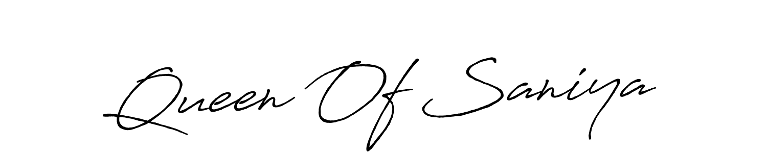 How to make Queen Of Saniya signature? Antro_Vectra_Bolder is a professional autograph style. Create handwritten signature for Queen Of Saniya name. Queen Of Saniya signature style 7 images and pictures png