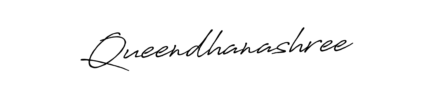 Also we have Queendhanashree name is the best signature style. Create professional handwritten signature collection using Antro_Vectra_Bolder autograph style. Queendhanashree signature style 7 images and pictures png