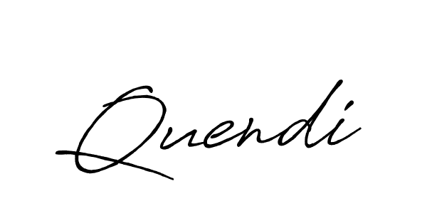 Quendi stylish signature style. Best Handwritten Sign (Antro_Vectra_Bolder) for my name. Handwritten Signature Collection Ideas for my name Quendi. Quendi signature style 7 images and pictures png