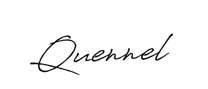 Use a signature maker to create a handwritten signature online. With this signature software, you can design (Antro_Vectra_Bolder) your own signature for name Quennel. Quennel signature style 7 images and pictures png