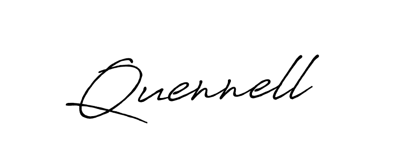 Design your own signature with our free online signature maker. With this signature software, you can create a handwritten (Antro_Vectra_Bolder) signature for name Quennell. Quennell signature style 7 images and pictures png