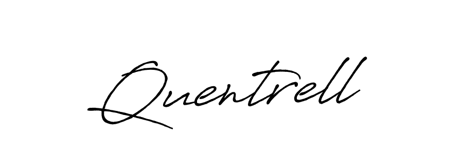 How to make Quentrell signature? Antro_Vectra_Bolder is a professional autograph style. Create handwritten signature for Quentrell name. Quentrell signature style 7 images and pictures png