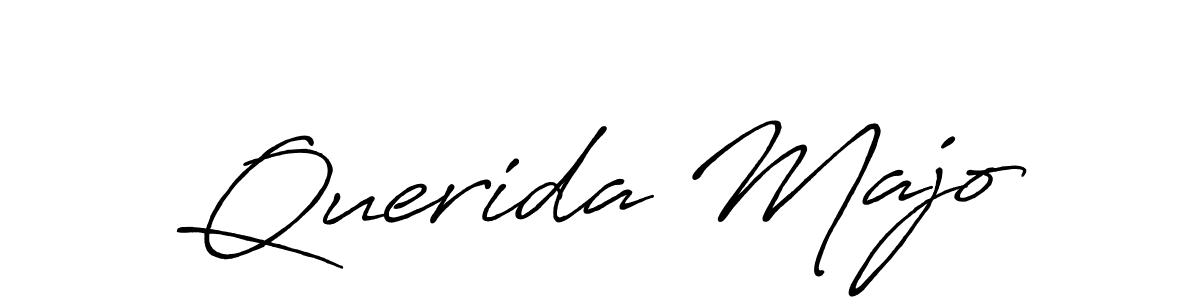 The best way (Antro_Vectra_Bolder) to make a short signature is to pick only two or three words in your name. The name Querida Majo include a total of six letters. For converting this name. Querida Majo signature style 7 images and pictures png