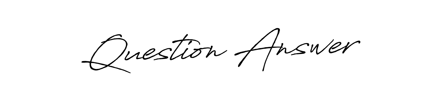 It looks lik you need a new signature style for name Question Answer. Design unique handwritten (Antro_Vectra_Bolder) signature with our free signature maker in just a few clicks. Question Answer signature style 7 images and pictures png