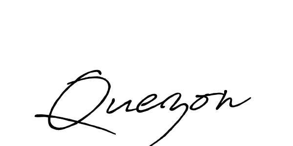 Use a signature maker to create a handwritten signature online. With this signature software, you can design (Antro_Vectra_Bolder) your own signature for name Quezon. Quezon signature style 7 images and pictures png