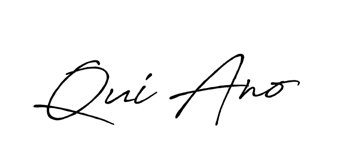 Make a short Qui Ano signature style. Manage your documents anywhere anytime using Antro_Vectra_Bolder. Create and add eSignatures, submit forms, share and send files easily. Qui Ano signature style 7 images and pictures png